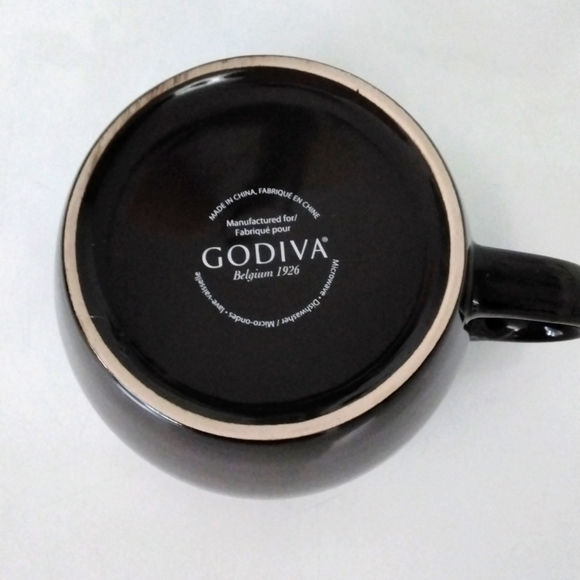 Godiva coffee mug/soup bowl in dark brown, 20 ounce capacity - Picture 4 of 4